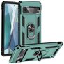 Mobigear Armor Ring Google Pixel 7 Hülle Hardcase Backcover Stoßfest mit Ringhalter - Grün