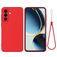 Mobigear Rubber Touch Samsung Galaxy A57 Silikon Hülle Backcover - Rot