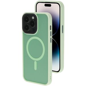 Mobiparts Hardcover iPhone 14 Pro MagSafe Hülle Hardcase Backcover - Satin Light Green