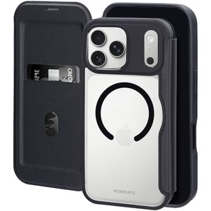Mobiparts Shield Line iPhone 17 Pro Max MagSafe Hülle Klapphülle - Schwarz
