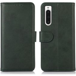 Mobigear Wallet Sony Xperia 10 V Hülle Klapphülle Geldbörse - Grün