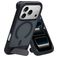 Mobiparts Hardcover iPhone 17 Pro MagSafe Hülle Hardcase Backcover mit Ständer - Satin Black