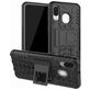 Mobigear Tire Samsung Galaxy A40 Hülle Hardcase Backcover Stoßfest mit Ständer - Schwarz