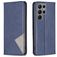 Mobigear Rhombus Slim Samsung Galaxy S23 Ultra Hülle Klapphülle - Blau