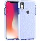 Mobigear Diamond iPhone XR Hülle Hardcase Backcover - Transparent / Blau