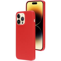 Mobiparts iPhone 14 Pro Max Silikon Hülle Backcover - Scarlet Red