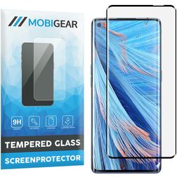 Mobigear Curved OPPO Find X2 Neo Panzerglas Gehärtetes Glas Displayschutz - Hüllenfreundlich - Schwarz