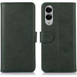 Mobigear Wallet Samsung Galaxy S25 Edge Klapphülle Portemonnaie - Grün