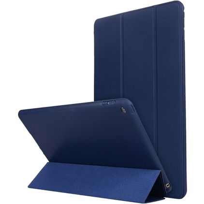 Mobigear Tri-Fold Gel iPad 8 (2020) Hülle TPU,Kunstleder Klapphülle - Blau