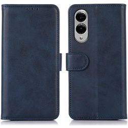 Mobigear Wallet Samsung Galaxy S25 Edge Hülle Klapphülle Geldbörse - Blau