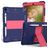 Mobigear ShieldStand iPad 7 (2019) Hülle Kunststoff,Silikon Backcover + Stifthalter + Ständer - Blau / Pink