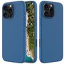 Mobigear Rubber Touch iPhone 16 Pro Silikon Hülle Backcover - Blau