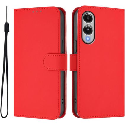 Mobigear Urban Wallet Samsung Galaxy S25 Edge Klapphülle Portemonnaie - Rot