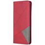 Mobigear Rhombus Slim Huawei P40 Pro Hülle Klapphülle - Rot
