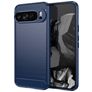 Mobigear Brushed Slim Google Pixel 9 Pro XL Hülle Flexibles TPU Backcover - Blau