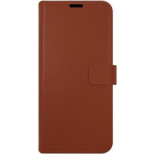 Valenta Gel Skin Samsung Galaxy S21 Hülle Echtes Leder Klapphülle Geldbörse - Braun
