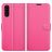 Mobigear Classic Sony Xperia 10 III Hülle Klapphülle Geldbörse - Magenta