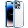 Mobigear Crystal iPhone 14 Pro Max Hülle Hardcase Backcover Stoßfest - Transparent / Blau