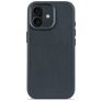 Decoded iPhone 17 Hülle Echtes Leder Backcover Stoßfest - Navy Shadow