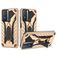 Mobigear Armor Stand Vivo Y76 Hülle Hardcase Backcover Stoßfest mit Ständer - Gold