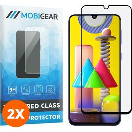 Mobigear Premium Samsung Galaxy M31 Panzerglas Gehärtetes Glas Displayschutz - Hüllenfreundlich - Schwarz (2er Pack)
