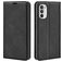 Mobigear Retro Slim Motorola Moto G52 Hülle Klapphülle Geldbörse - Schwarz