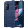 Mobigear Rugged Shield Motorola Edge X30 Hülle Flexibles TPU Backcover Stoßfest - Blau
