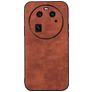 Mobigear Fabric OPPO Find X6 Hülle Hardcase Backcover - Braun