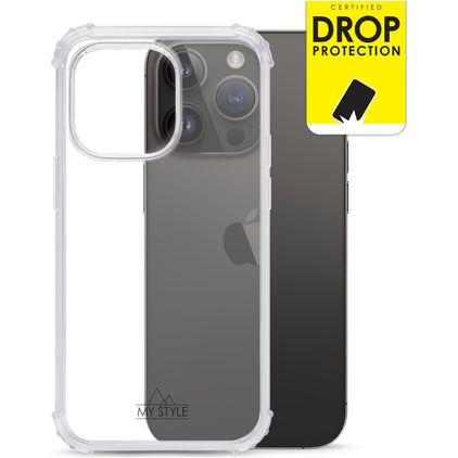 My Style Protective Flex Durchsichtig iPhone 14 Pro Hülle Flexibles TPU Backcover Stoßfest - Transparent