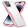 Mobigear Heavy Armor iPhone 14 Pro Hardcase Backcover Shockproof - Weiß / Pink