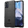 Mobigear Rugged Shield Motorola Moto E22i Hülle Flexibles TPU Backcover Stoßfest - Schwarz