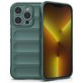 Mobigear Bumpy iPhone 14 Pro Hülle Flexibles TPU Backcover - Grün