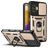 Mobigear Armor Ring Cam Slide POCO F4 GT Hülle Hardcase Backcover Stoßfest mit Ringhalter und Kamera Slider - Gold