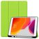 Mobigear Tri-Fold Gel iPad 9 (2021) Hülle TPU,Kunstleder Klapphülle + Stifthalter - Grün