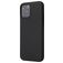 Mobigear Rubber Touch iPhone 12 Silikon Hülle Backcover - Schwarz