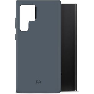 Mobilize Rubber Gelly Samsung Galaxy S22 Ultra Hülle Flexibles TPU Backcover - Matt Blue