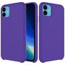 Mobigear Rubber Touch iPhone 11 Silikon Backcover - Lila