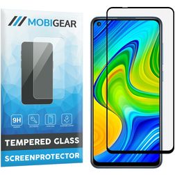 Mobigear Premium Xiaomi Redmi Note 9 Panzerglas Displayschutz - Hüllenfreundlich - Schwarz