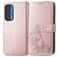 Mobigear Clover Motorola Edge (2021) Hülle Klapphülle Geldbörse - Roségold