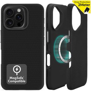 My Style Magsafe Tough iPhone 16 Pro Max MagSafe Hülle Hardcase Backcover Stoßfest - Schwarz