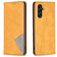 Mobigear Rhombus Slim Samsung Galaxy A56 Hülle Klapphülle - Cognac