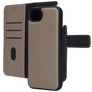 Mobiparts iPhone 17e Hülle Echtes Leder Abnehmbare 2in1 Klapphülle Geldbörse - Taupe