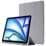 Mobigear Tri-Fold Gel iPad Air 11 Zoll (2025) Hülle TPU,Kunstleder Klapphülle + Stifthalter - Grau