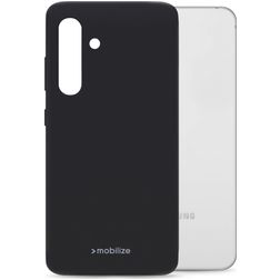 Mobilize Rubber Gelly Samsung Galaxy S24 Hülle Flexibles TPU Backcover - Matt Black