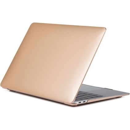 Mobigear Metallic MacBook Air 13 Zoll (2018-2020) Hardcase Hülle MacBook Case - Gold - Model A1932 / A2179 / A2337