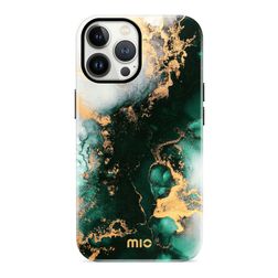 MIO iPhone 13 Pro MagSafe Hülle Hardcase Backcover - Green Marble