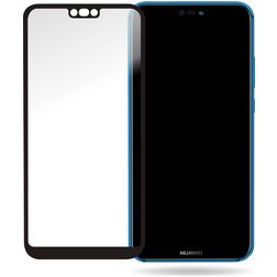 Mobilize Premium Huawei P20 Lite (2019) Panzerglas Displayschutz - Hüllenfreundlich - Schwarz