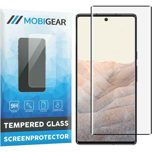 Mobigear Premium Google Pixel 6 Pro Panzerglas Gehärtetes Glas Displayschutz - Hüllenfreundlich - Schwarz