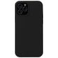 Mobigear Rubber Touch iPhone 12 Mini Silikon Hülle Backcover - Schwarz