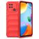 Mobigear Bumpy Xiaomi Redmi 10C Hülle Flexibles TPU Backcover - Rot
